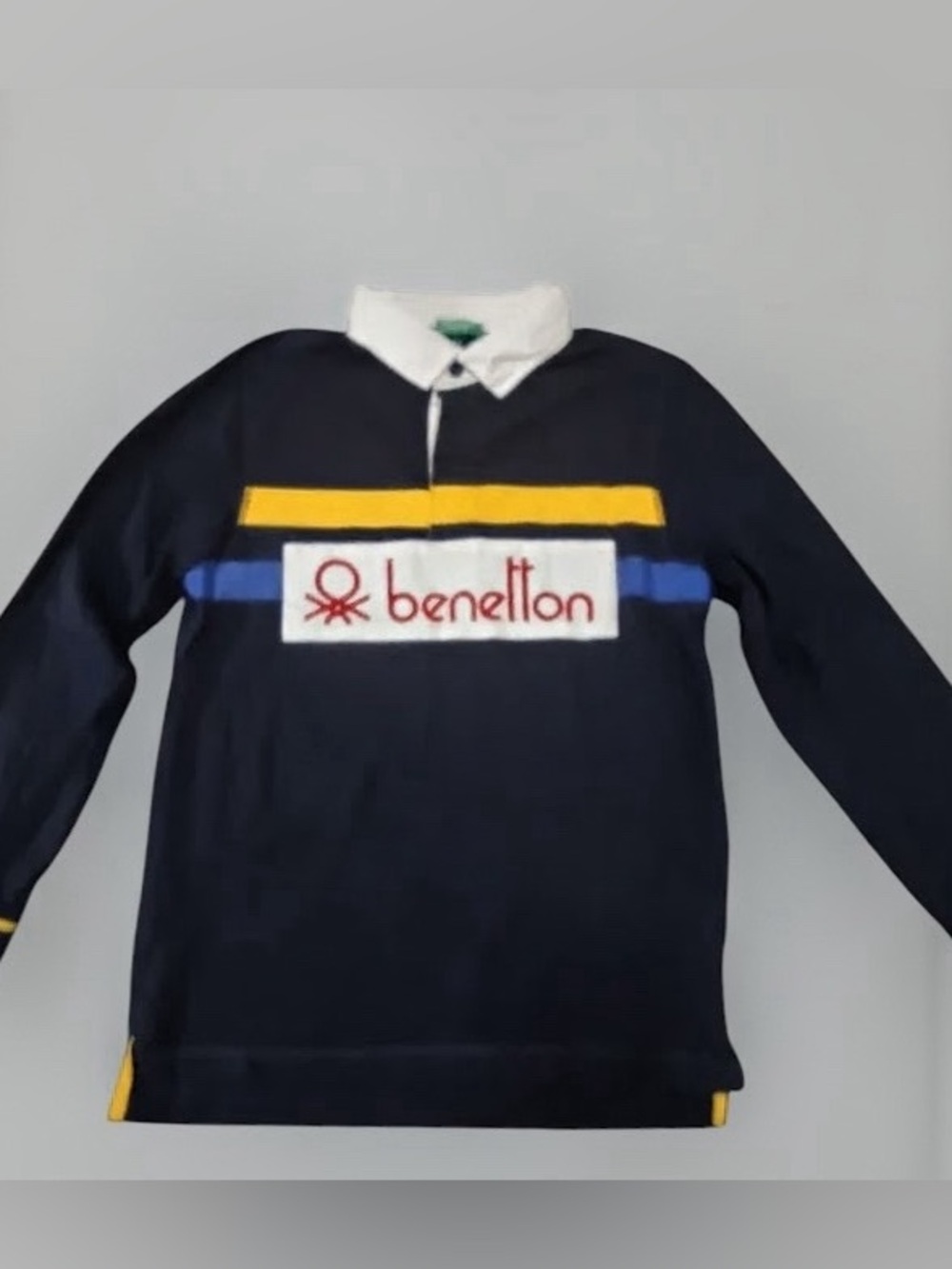 Vintage United Colors of Benetton Rugby Shirt Long Sleeve